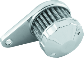 Bikers Choice Chrome Crankcase Breather With Mount 3/8 Hose Custom - Powersports Haven