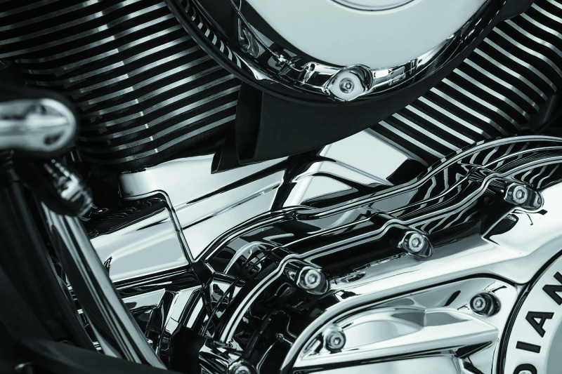 Kuryakyn Cylinder Base Cover Indian Models Chrome - Powersports Haven