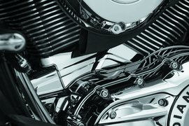 Kuryakyn Cylinder Base Cover Indian Models Chrome - Powersports Haven