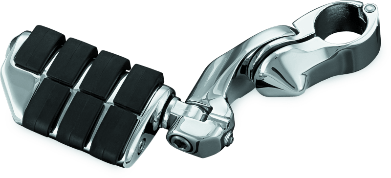 Kuryakyn Tour-Tech Cruise 4in Mount Arm With Dually ISO Pegs 1-1/4in Clamp Chrome - Powersports Haven