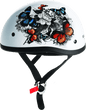 Skid Lids White Rose Original Helmet - Small - Powersports Haven