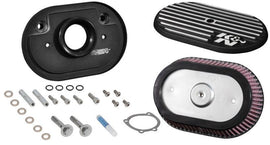 K&N Street Metal Intake System for 02-06 Harley Davidson Road King F/I 88cl Side Draft Dyna/Softail - Powersports Haven