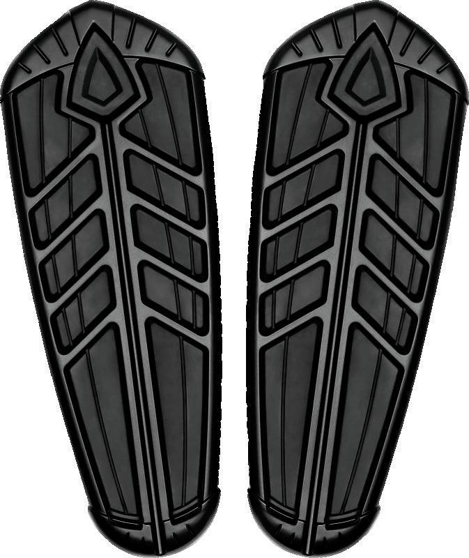 Kuryakyn Spear Driver Floorboard Inserts Satin Black - Powersports Haven