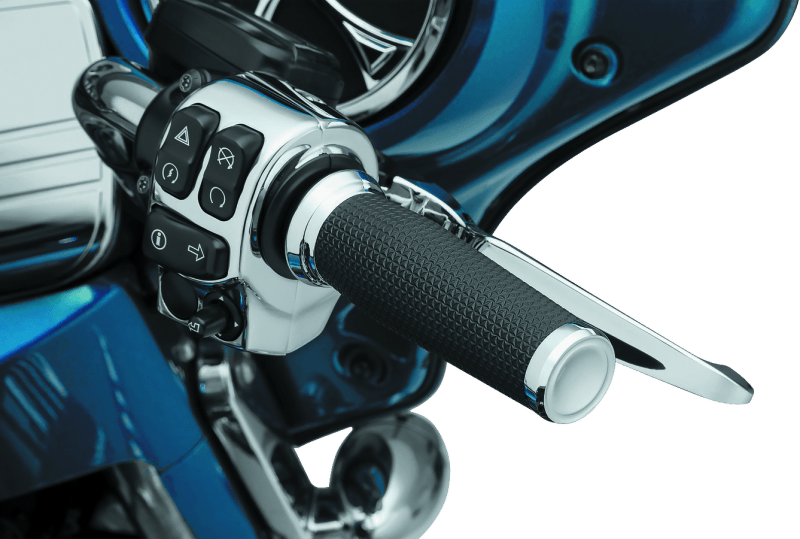 Kuryakyn Thresher Grips Throttle-By-Wire Chrome - Powersports Haven
