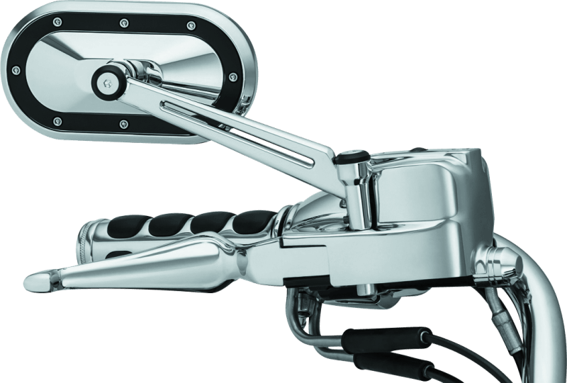 Kuryakyn Heavy Industry Mirrors Chrome/Black - Powersports Haven