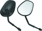 Bikers Choice Black Tapered Short Stem Mirrors Pr - Powersports Haven