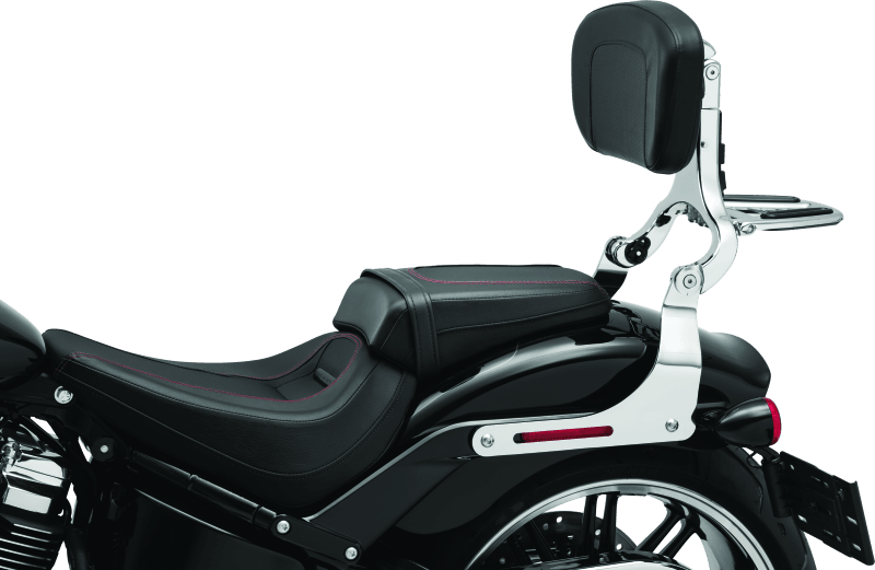 Kuryakyn Fixed Mounts Multi-Purpose Driver & Passenger Backrest 18-Up Softail Black - Powersports Haven