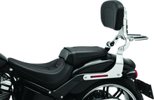 Load image into Gallery viewer, Kuryakyn Fixed Mounts Multi-Purpose Driver &amp; Passenger Backrest 18-Up Softail Black - Powersports Haven