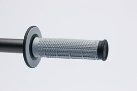 Renthal MX Dual Compound Grips Taper 1/2 Waffle - Grey/ Black - Powersports Haven