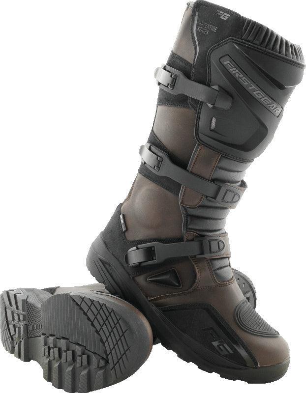 First Gear Kathmandu Boot Brown 10 - Powersports Haven