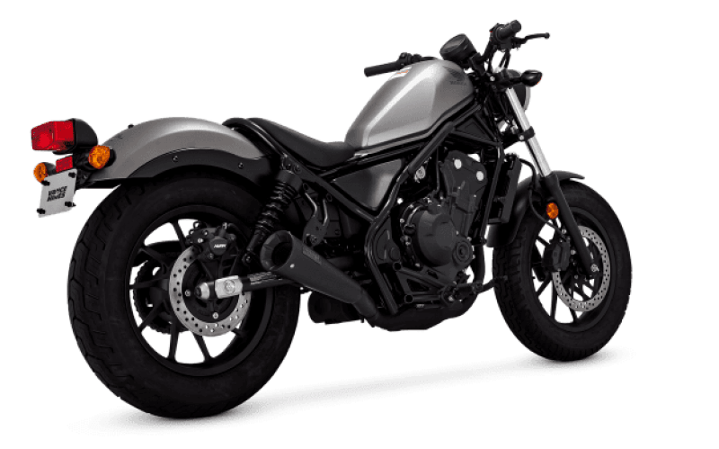 Vance & Hines HONDA 17-20 Rebel S/O Black Slip-On Exhaust - Powersports Haven