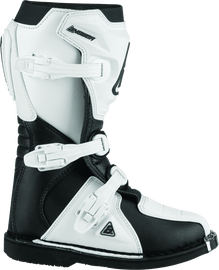 Answer AR1 Boot Black/White Youth Size - 1 - Powersports Haven