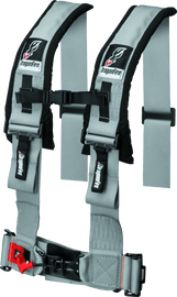 DragonFire Racing Harness H Style- 4-Point- 3in Buckle- Grey - Powersports Haven