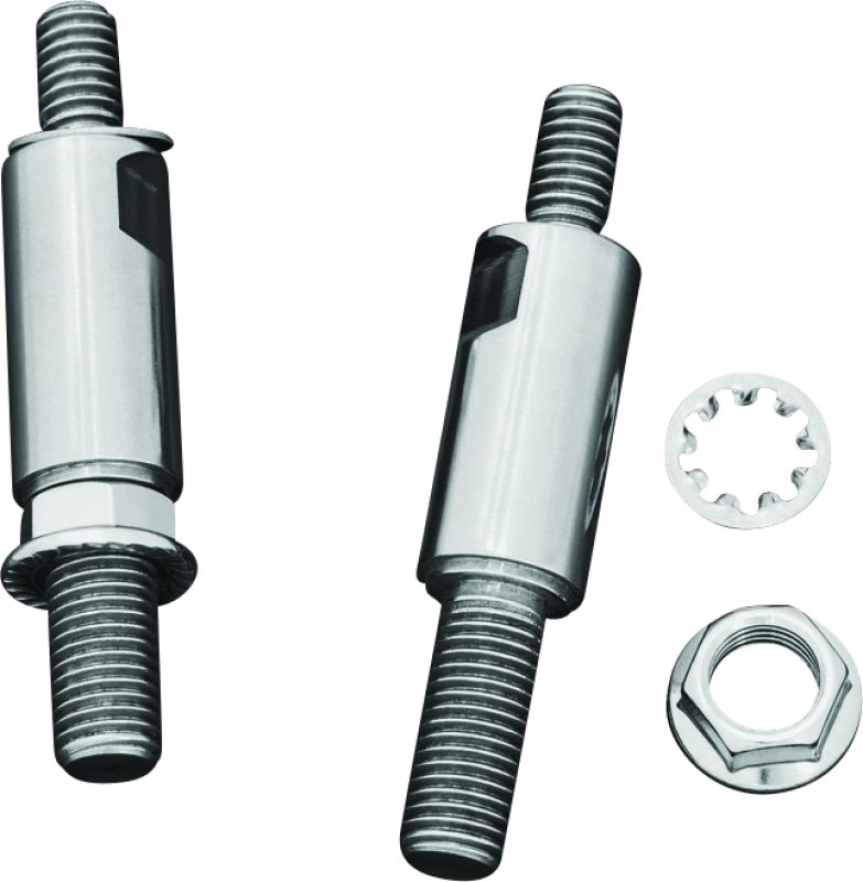 Kuryakyn Raised Mirror Adaptors Metric Models (Excluding Yamaha) Chrome - Powersports Haven