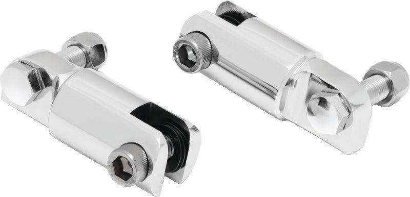 Kuryakyn 2-1/4in Stirrup Heel Rest Extenders Chrome - Powersports Haven