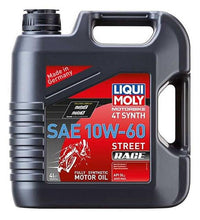 Load image into Gallery viewer, LIQUI MOLY 4L Motorbike 4T Synth SAE 10W60 Street Race - Powersports Haven