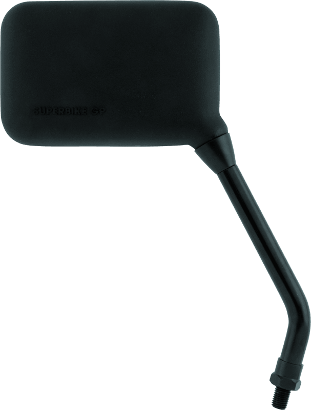 BikeMaster Superbike GP Mirror 10mm Long Right - Black - Powersports Haven