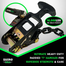 Load image into Gallery viewer, Rhino USA Lasso Straps; Basket Straps - Black - Powersports Haven