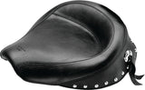 Mustang 58-84 Harley FX/FL Wide Touring Solo Seat w/Studs- Black