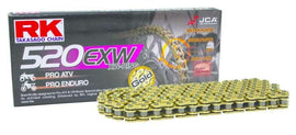 RK Chain GB520EXW-120L XW-Ring - Gold - Powersports Haven