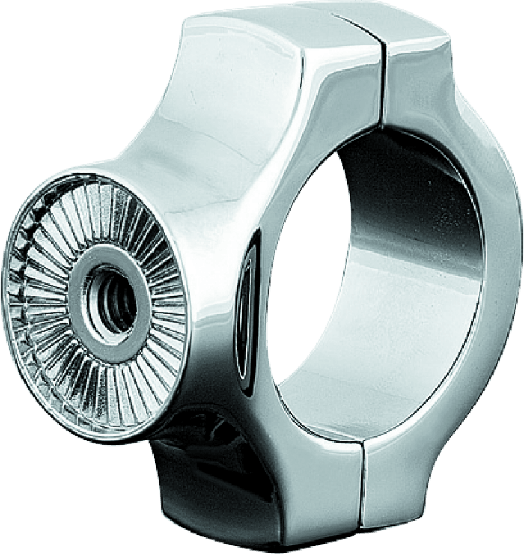 Kuryakyn Side Mount License Plate Clamp Chrome - Powersports Haven