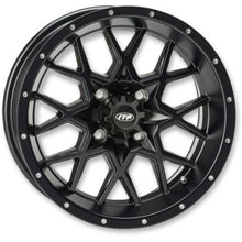 Load image into Gallery viewer, ITP Hurricane 15x7 / 5x4.5 BP / 6+1 Offset Gloss Black Wheel - Powersports Haven