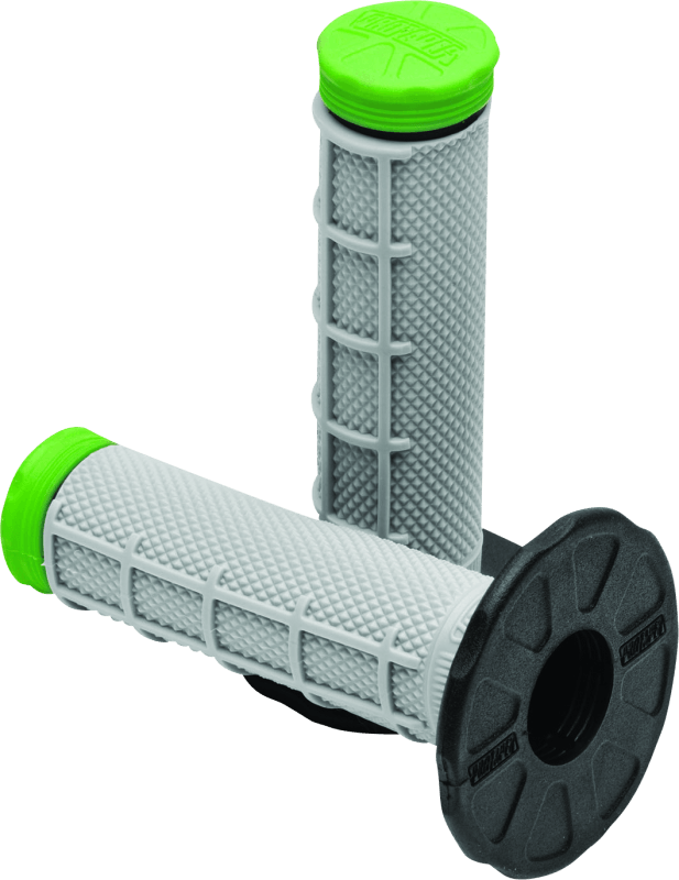 ProTaper Tri Density MX 1/2 Waffle Grips - Green - Powersports Haven