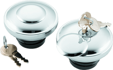 Load image into Gallery viewer, Bikers Choice L96-20 Chrome Lockable Gas Cap Vented - Powersports Haven