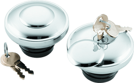 Bikers Choice L96-20 Chrome Lockable Gas Cap Vented - Powersports Haven