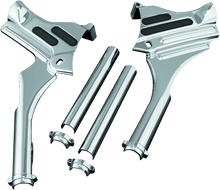 Load image into Gallery viewer, Kuryakyn Deluxe Neck Covers 95-07 Touring Models Chrome - Powersports Haven