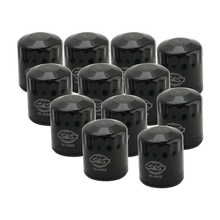 Load image into Gallery viewer, S&amp;S Cycle 99-18 BT/2017+ M8/X-Wedge Black Oil Filter - 12 Pack - Powersports Haven