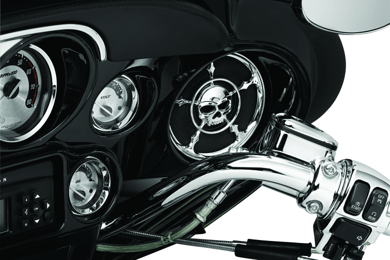 Kuryakyn Zombie Speaker Grills Chrome - Powersports Haven