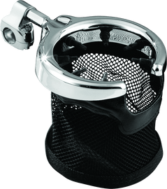 Kuryakyn Drink Holder With Basket 1-1/4in Mount Chrome - Powersports Haven