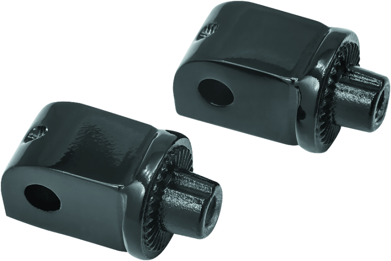 Kuryakyn Splined Adapter Honda & Yamaha Gloss Black - Powersports Haven