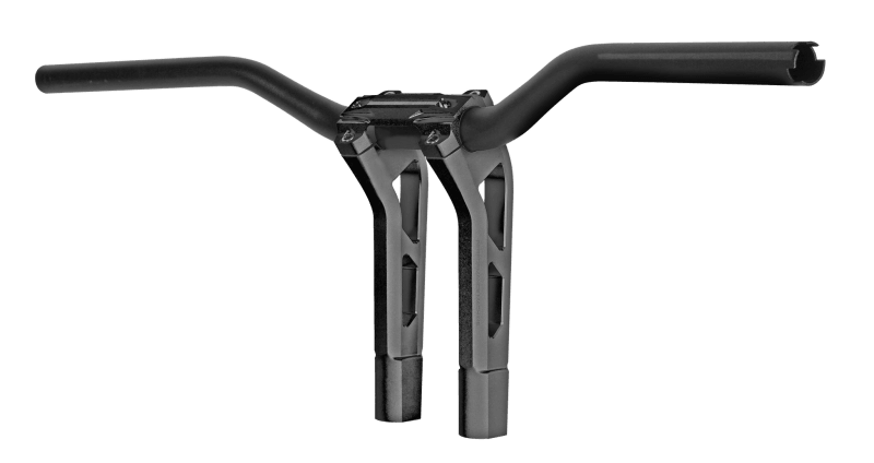 Performance Machine Phatbar H-Bar Assy, 9in Riser, 1-1/4in Bar, Int Wire, Gauge Mnt - Black Ops - Powersports Haven