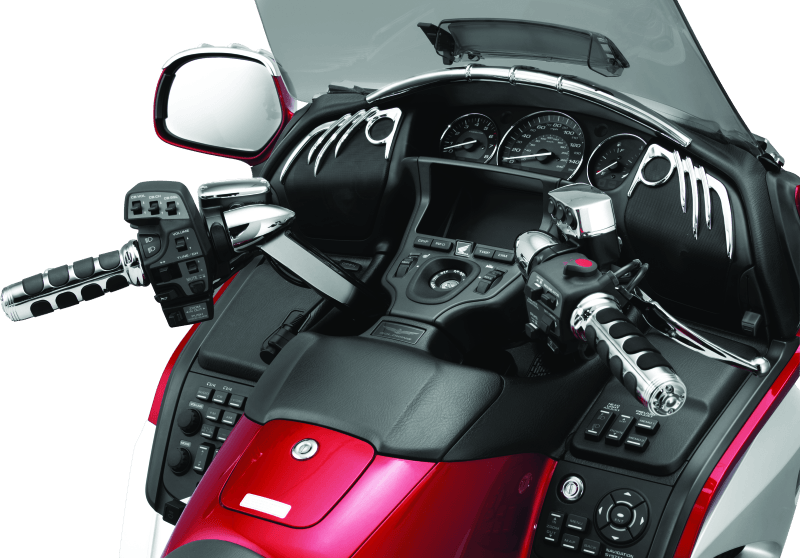 Kuryakyn ISO Grips For GL1800 With Heated Grips Chrome - Powersports Haven