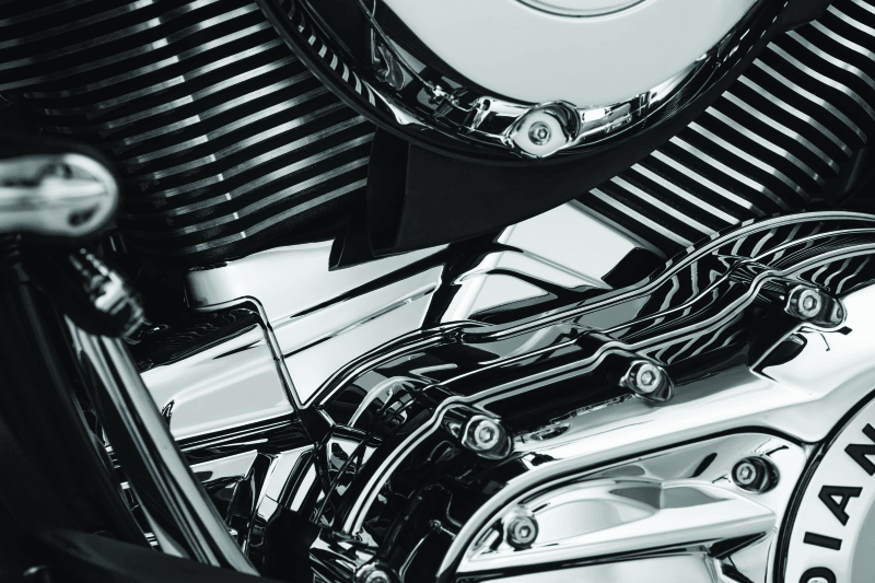Kuryakyn Cylinder Base Cover Indian Models Chrome - Powersports Haven