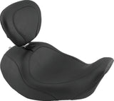 Mustang 06-17 Harley Dyna Wide Tripper Forward Solo Seat w/Driver Backrest - Black