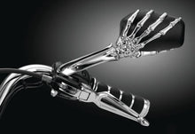 Load image into Gallery viewer, Kuryakyn Skeleton Hand Mirrors Chrome/Black - Powersports Haven