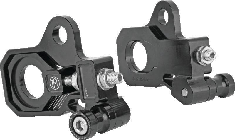 Performance Machine HD Touring Axle Adj Kit - Black Ano - Powersports Haven