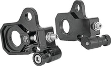 Load image into Gallery viewer, Performance Machine HD Touring Axle Adj Kit - Black Ano - Powersports Haven