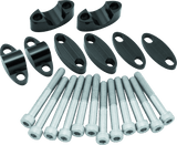 BikeMaster Aluminum Handlebar Risers 7/8in - Black