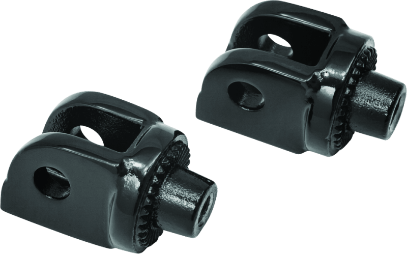 Kuryakyn Splined Adapter Mount Gloss Black - Powersports Haven