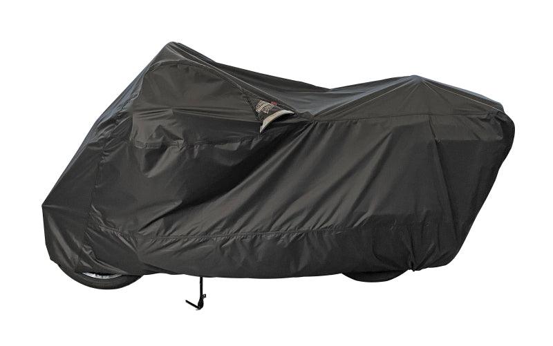 Dowco Cruisers (Small/Large) WeatherAll Plus Ratchet Motorcycle Cover Black - XL - Powersports Haven