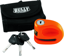 Bully Lock Disc Orange w/ Pouch - 5.5mm - Powersports Haven