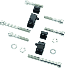 Load image into Gallery viewer, Kuryakyn Driver Floorboard Spacers 09-Up Touring Models Gloss Black - Powersports Haven