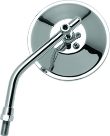 BikeMaster 4in Adjustable Round Mirror 10mm - Each - Chrome - Powersports Haven
