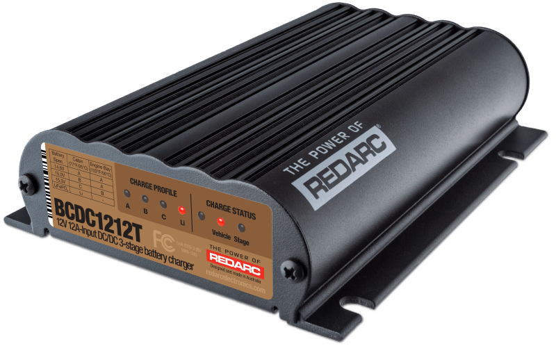 REDARC DC/DC 3-Stage Vehicle to Trailer Battery Charger - 12V 12A - Powersports Haven
