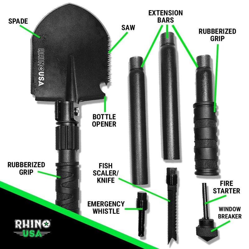 Rhino USA Ultimate Survival Shovel - Powersports Haven
