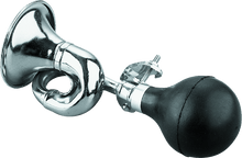 Load image into Gallery viewer, Bikers Choice Chrome Bugle Horn Universal Custom - Powersports Haven